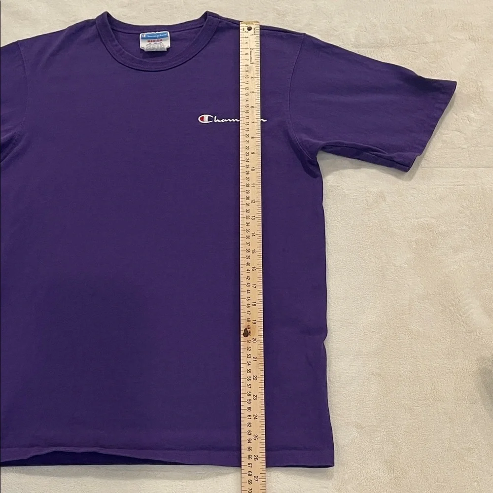 Champion Classic Deep Purple Logo Tee, Size Medium. - Picture 6 of 8